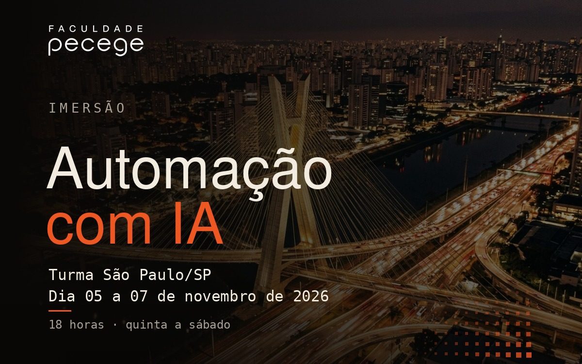 Automação com IA, Turma 01 São Paulo, 05 a 07 de novembro de 2026